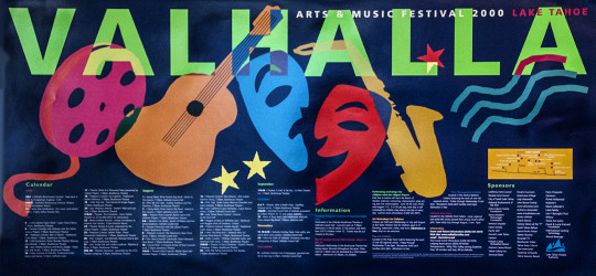 valhalla art music and theatre festival poster 2000