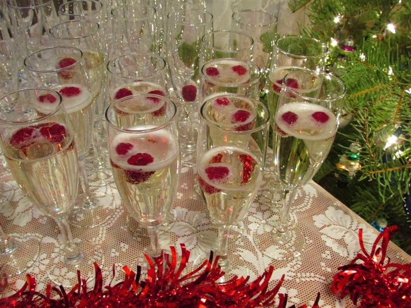 champagne glasses at the valhalla gala